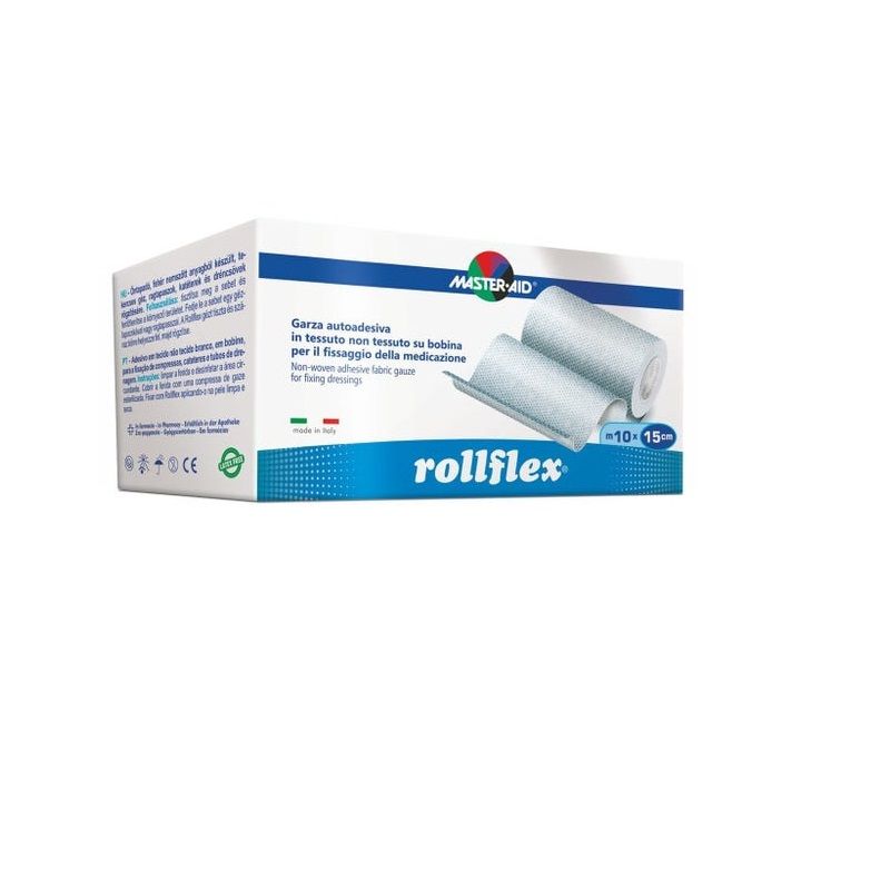 Master-Aid Rollflex garza autoadesiva 10mx15cm-1
