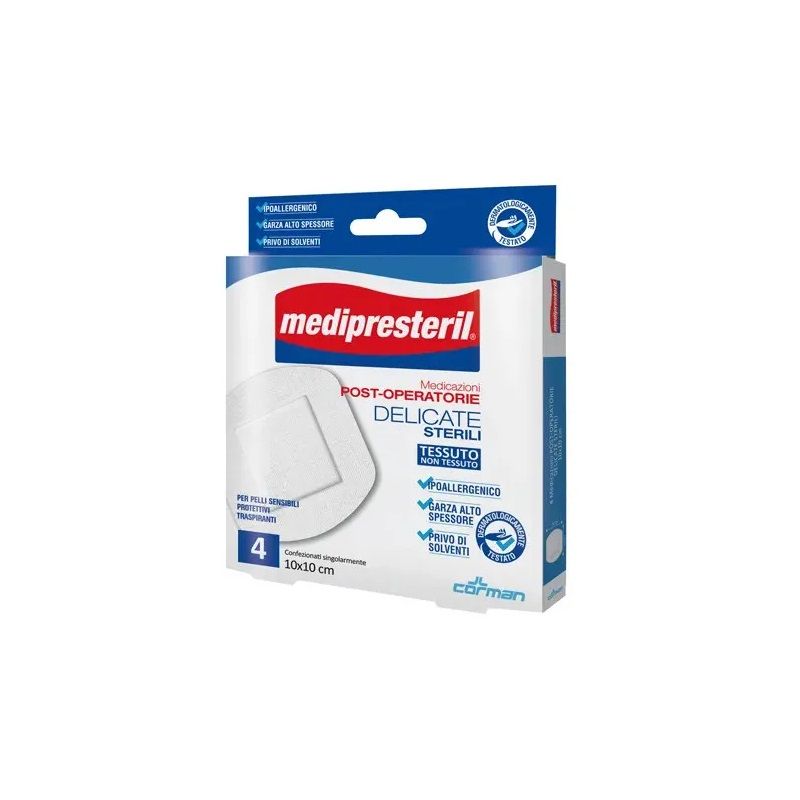 Medipresteril Medicazione Post-Operatoria Delicata TNT 10x10cm 5 pezzi-1