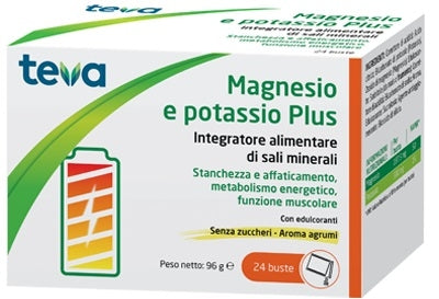 Teva Magnesio e Potassio per stanchezza e affaticamento 24 buste-0