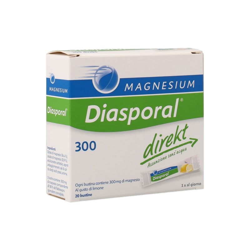 Magnesium Diasporal Limone 20 Bustine Polvere Orosolubile-1