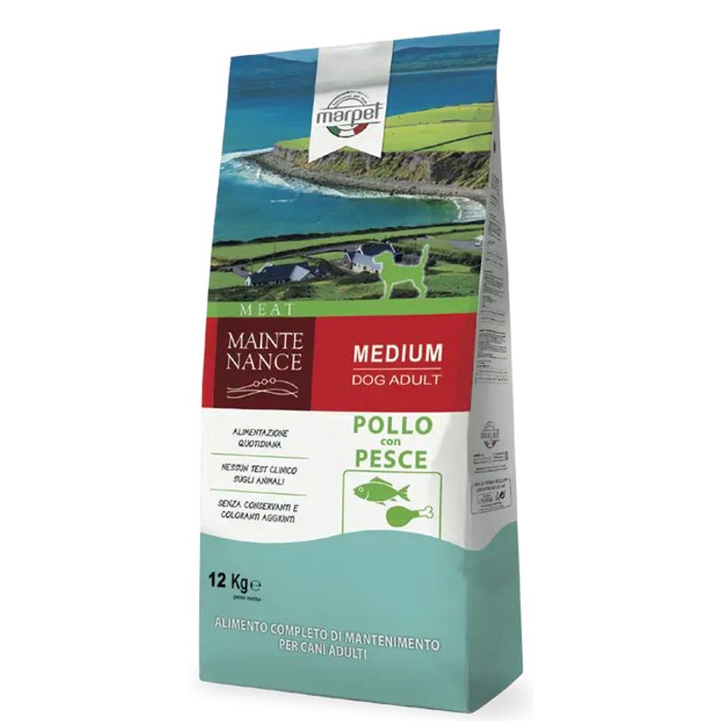 Marpet Maintenance Pollo/Pesce Cibo Secco Per Cani Adulti Taglia Medium Sacco 12 Kg-1