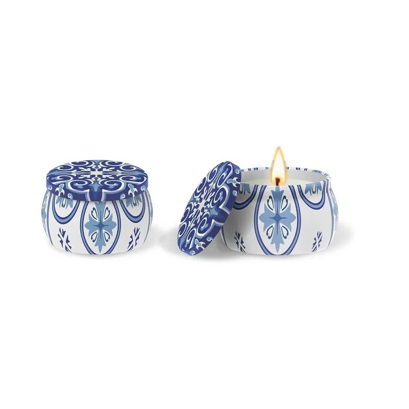 MAIOLICHE CANDELA BLUE-1