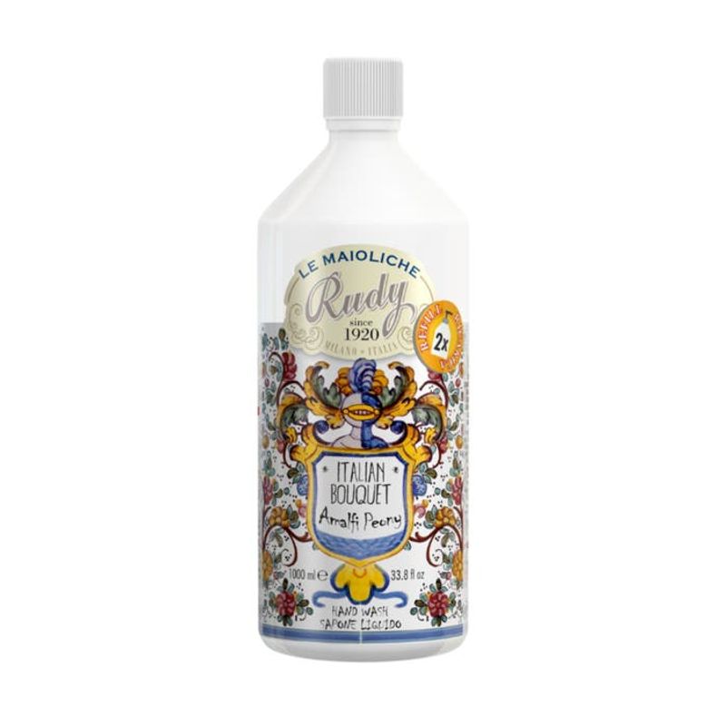 Le Maioliche Ricarica Sapone Liquido Amalfi Peony 1L-1