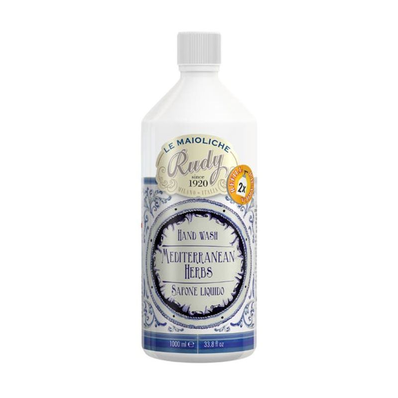 Le Maioliche Ricarica Sapone Liquido Mediterranean Herbs 1L-1