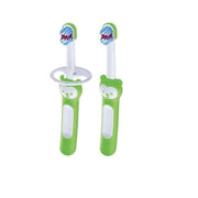 Mam Baby's Brush spazzolini per bambini 6+ mesi colore verde 2 pezzi-1