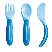 Mam Baby's Cutlery posate funzionali e sicure colore azzurro-1