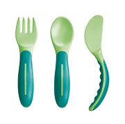 Mam Baby's Cutlery posate funzionali e sicure colore verde-1