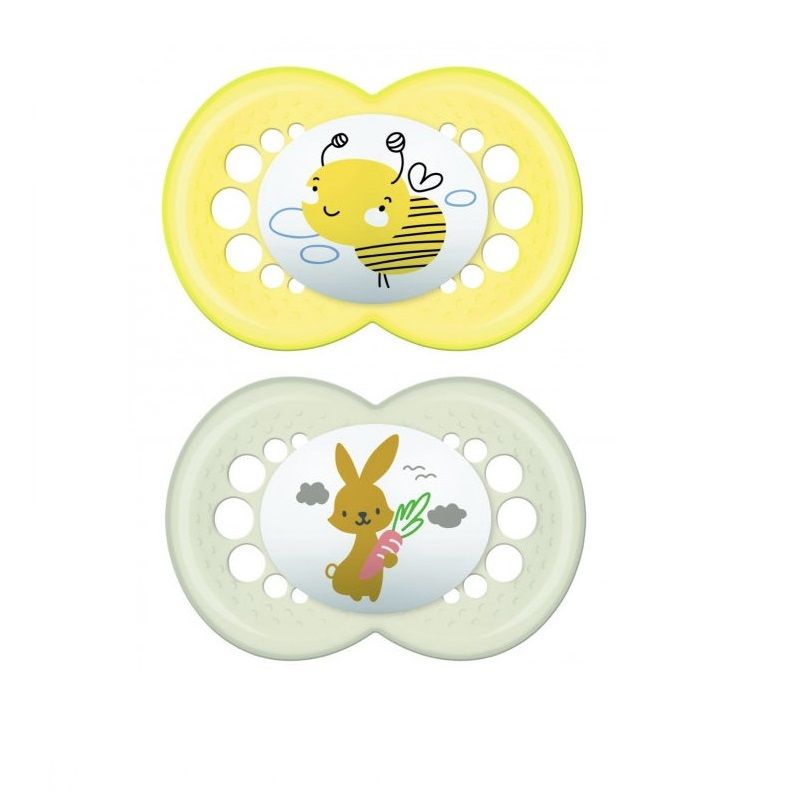 Mam Original Succhietti in silicone colore neutro 16+ mesi-1