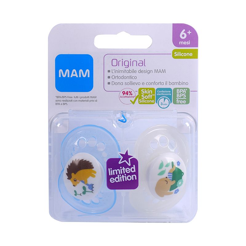 Mam Original Succhietti in silicone per bimbo 6+ mesi-1