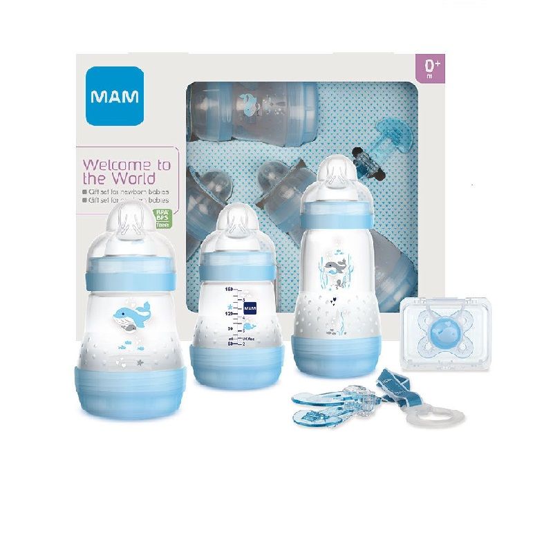 Mam Welcome to the world Set regalo per neonati colore azzurro 0+ mesi-1