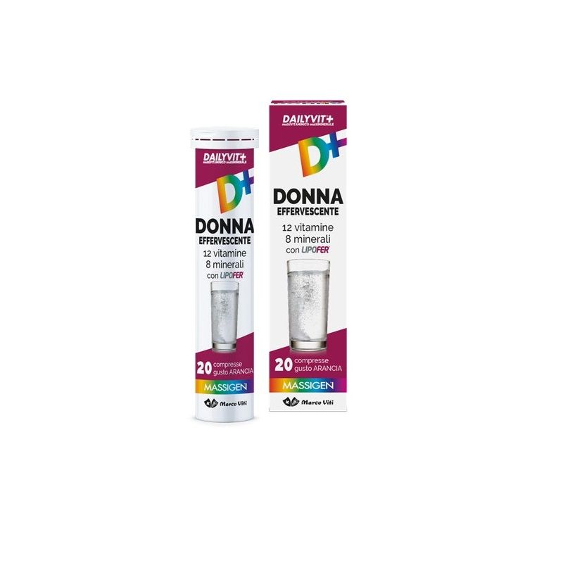 Marco Viti Massigen Dailyvit+ Donna gusto arancia 20 Compresse Effervescenti-1
