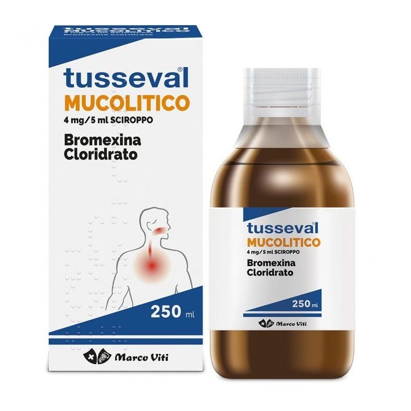 Marco Viti Tusseval Mucolitico Sciroppo 250ml 4mg/5ml-1