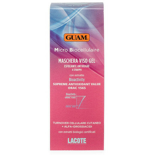 Guam Maschera viso gel esfoliante anti-rughe a strappo 75ml-2