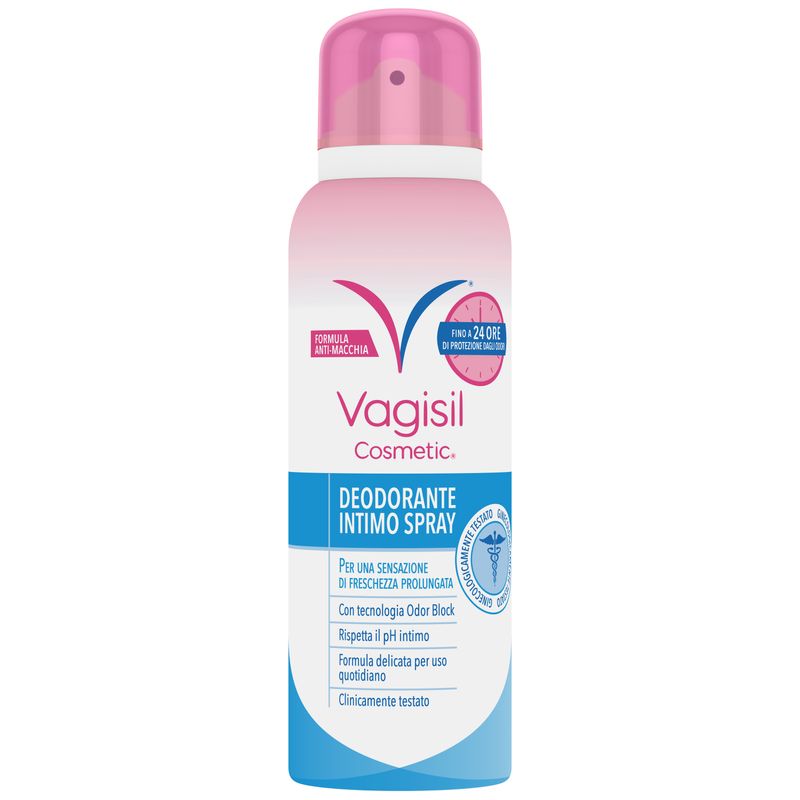 Vagisil Deodorante Intimo Spray Freschezza Prolungata Fino 24 Ore Non Macchia Odor Block 125ml-1
