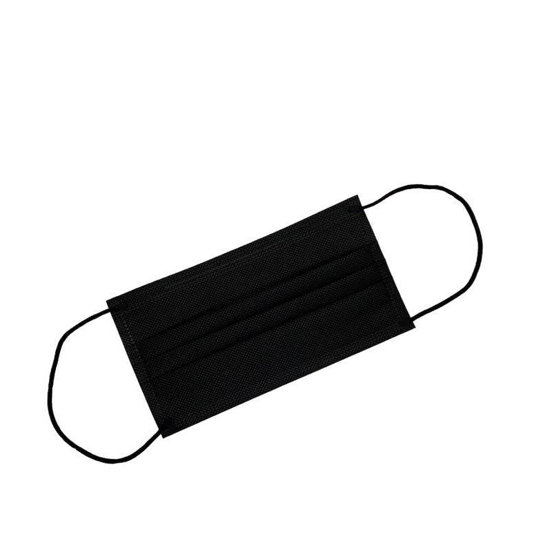 Mascherina Chirurgica Adulto Black 50 Pezzi Imbustati Singolarmente-1