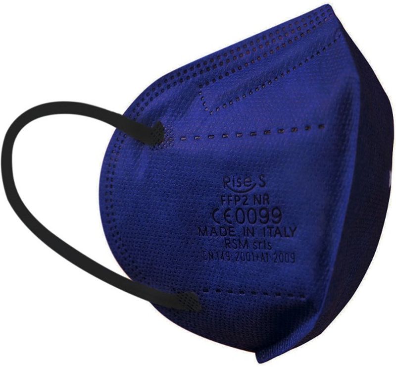Mascherina FFP2 Rise Small Blu 1 Pezzo-1