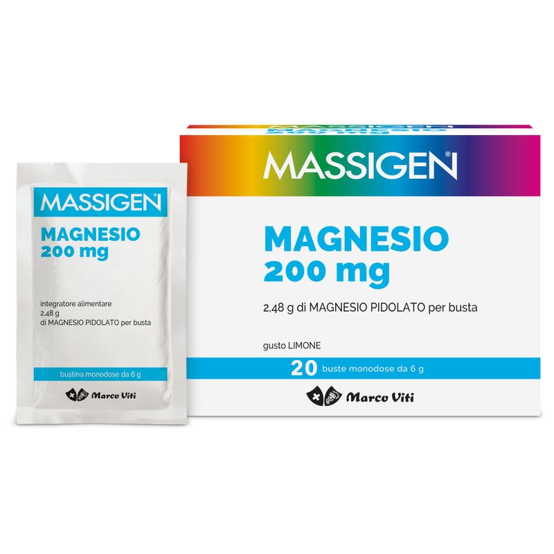 Massigen Magnesio aroma limone 200mg-1