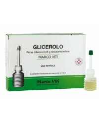 Glicerolo uso rettale 6 contenitori monodose Marco Viti-2