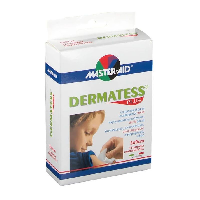 Master Aid Garza Dermatess Plus 5x9cm 12 pezzi-1