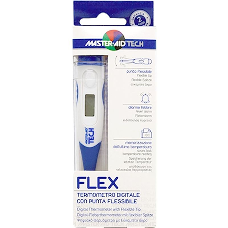 Master Aid Tech Flex Termometro digitale con punta flessibile 1 pezzo-1