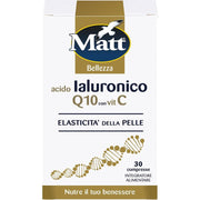 Matt Acido Ialuronico Q10 con Vit C per il benessere della pelle 30 compresse-1