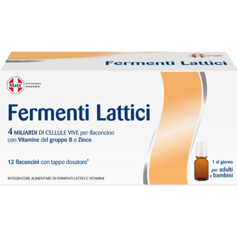 Matt Fermenti Lattici Integratore di fermenti lattici 12 flaconcini-1