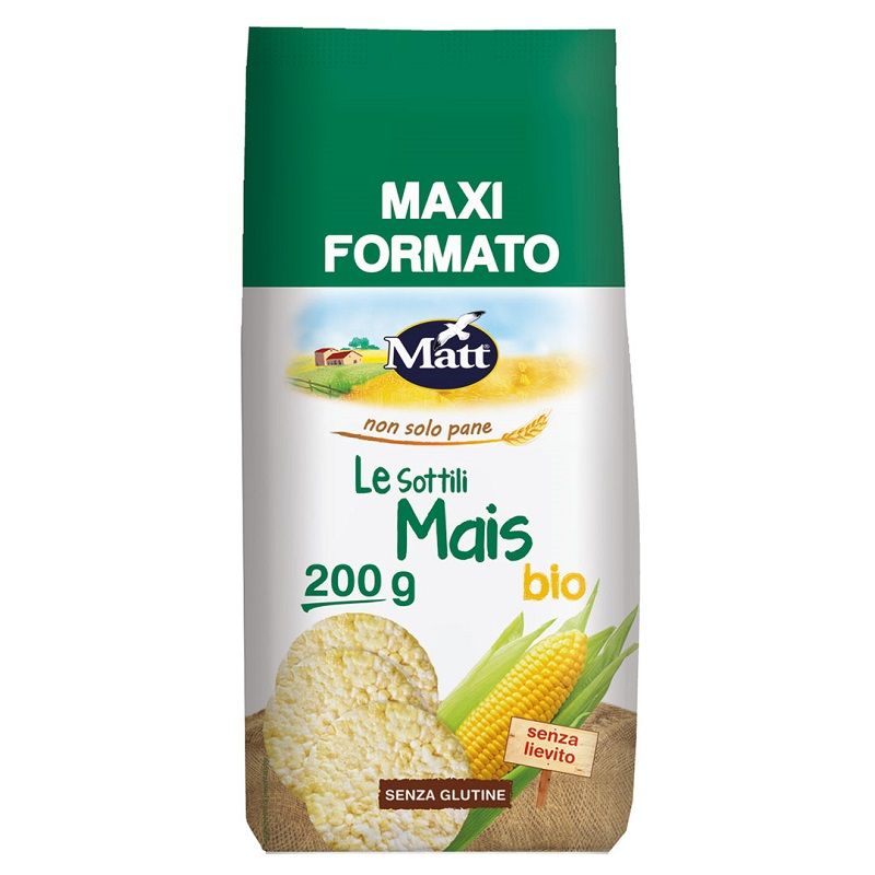 Matt Le Sottili Mais gallette di mais bio 200g-1