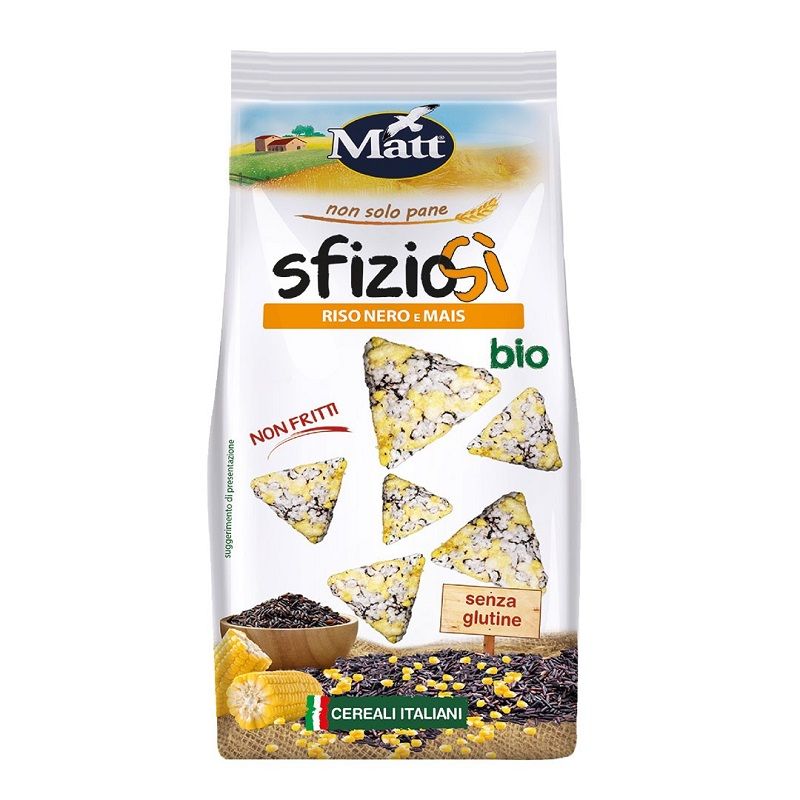 Matt SfizioSì Riso Nero e Mais Bio senza glutine 60g-1