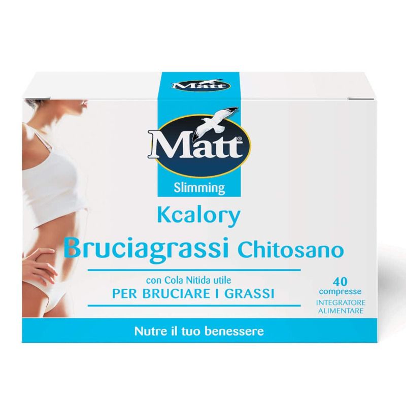 Matt Kcalory Bruciagrassi Chitosano per il controllo del peso 40 compresse-1