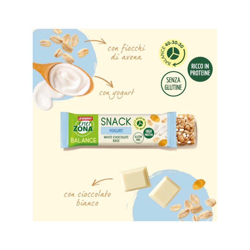 Enerzona Snack Yogurt Box 30 Barrette Da 25g-2