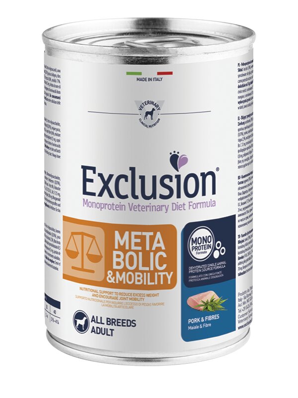 Exclusion Veterinary Diet Metabolic And Mobility Lattina Umido 400g-2