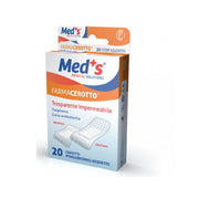 Med's farmacerotto trasparente impermeabile 20 cerotti ipoallergenici assortiti-1