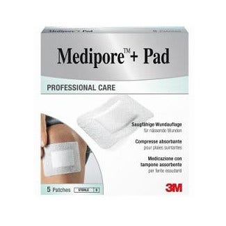 Mediopore+Pad Medicazione 10x15cm 5 Pezzi-1