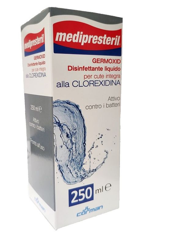Medipresteril Germoxid disinfettante per cute integra alla clorexidina 250ml-1
