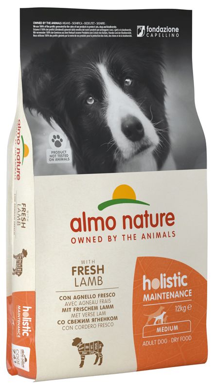 Almo Nature Holistic Maintenance M Agnello Fresco alimento secco per cani adulti 12kg-1