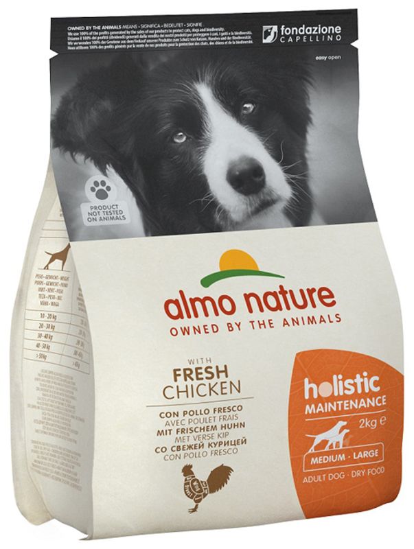 Almo Nature Holistic Maintenance M-L Pollo Fresco alimento secco per cani adulti 2kg-1