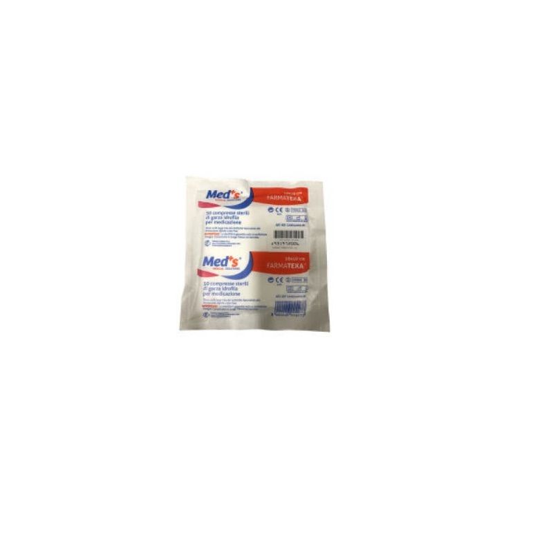 Meds Farmatexa Garza Compressa Idrofila 12/8 10x10 50 Pezzi-1
