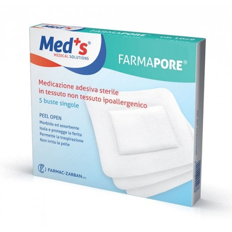 Meds Farmapore Medicazione Adesiva Sterile 15x15cm 5 Pezzi-1