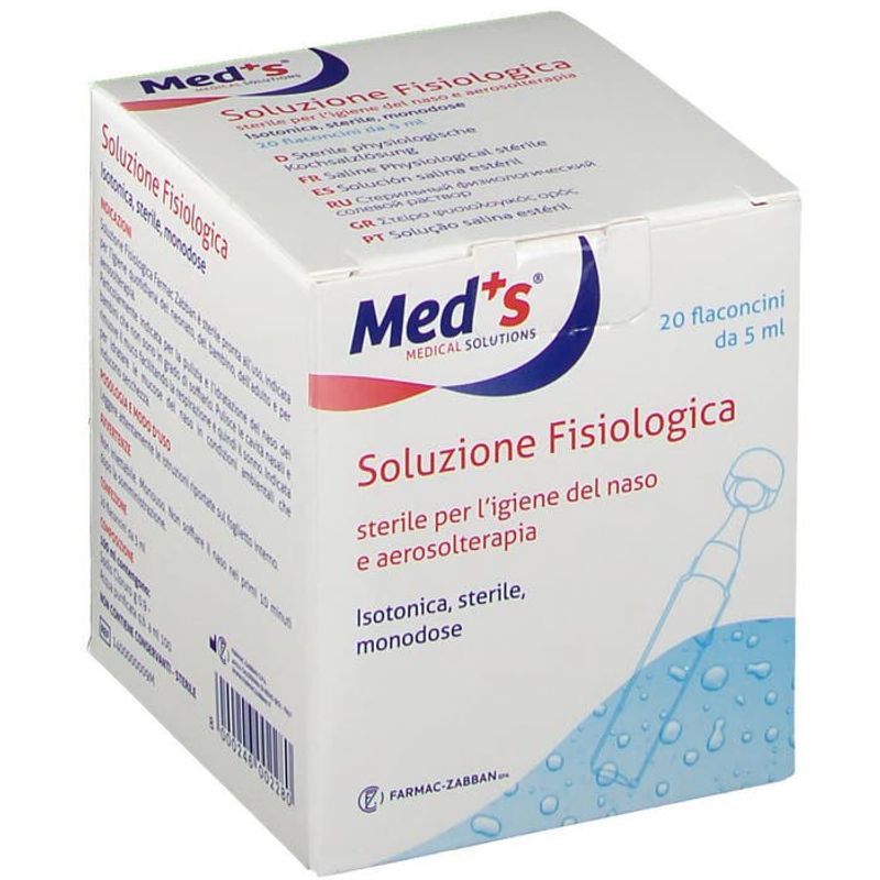 Meds Soluzione Fisiologico 20 Flaconcini Da 5ml-1