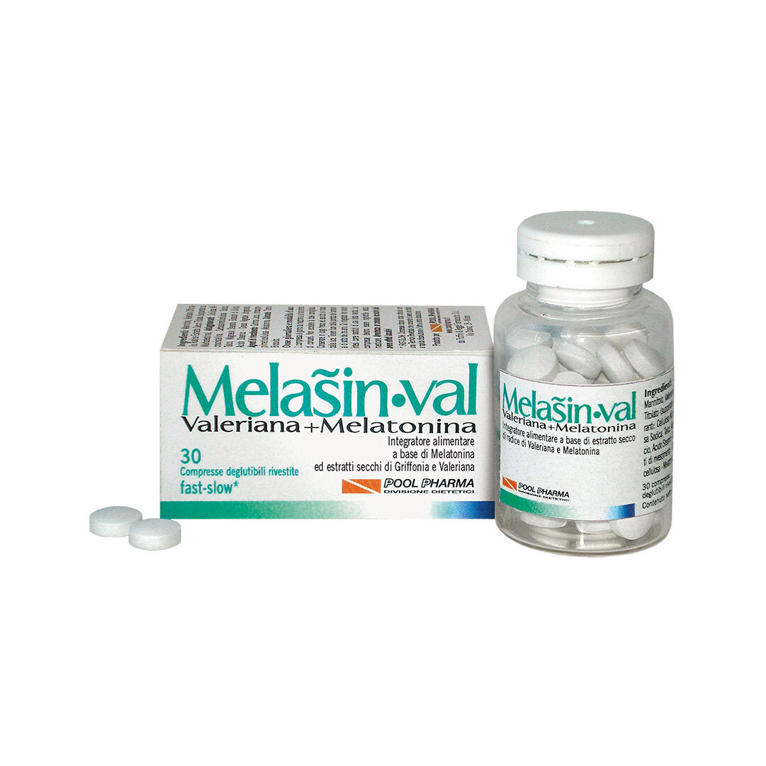 Melasin Val Valeriana e Melatonina per riposo e relax 30 compresse-2