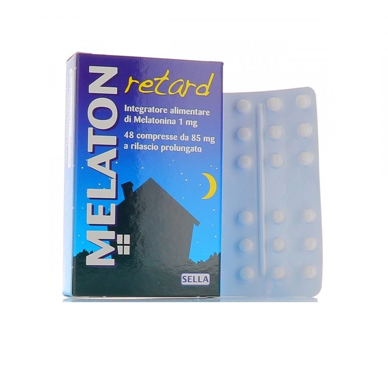 Sella Melaton Retard 1mg per il benessere del sonno 48 compresse-1