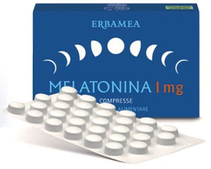 Erbamea Melatonina 1mg integratore alimentare 90 compresse-1