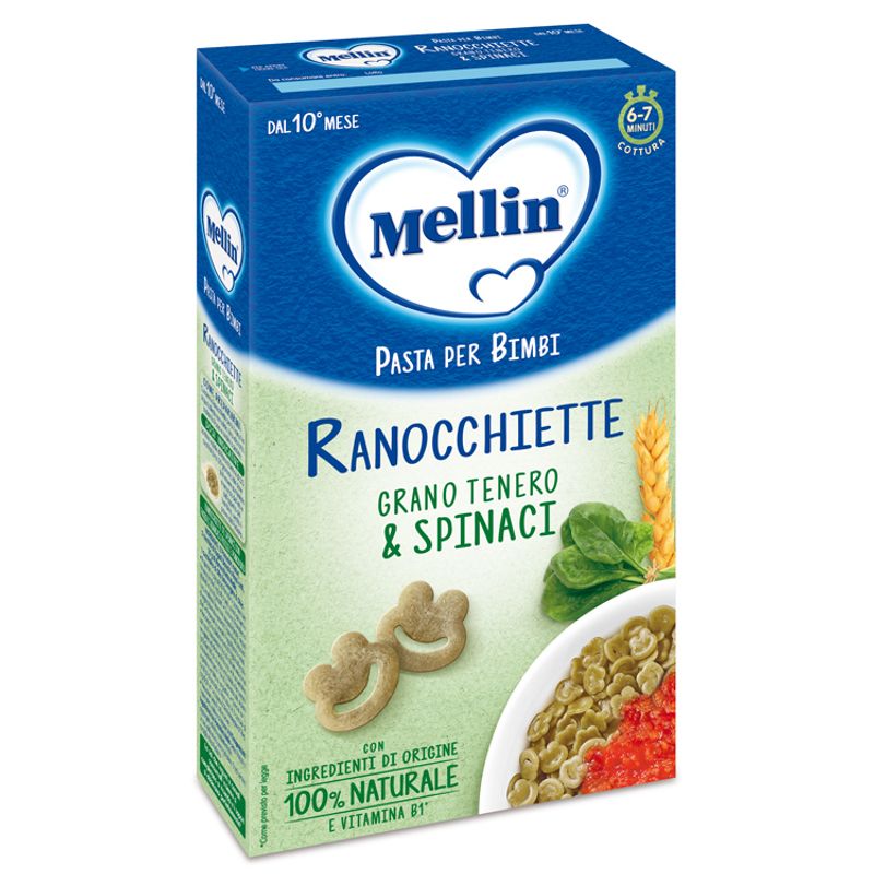 Mellin Ranocchiette Con Spinaci Pasta 280g-1