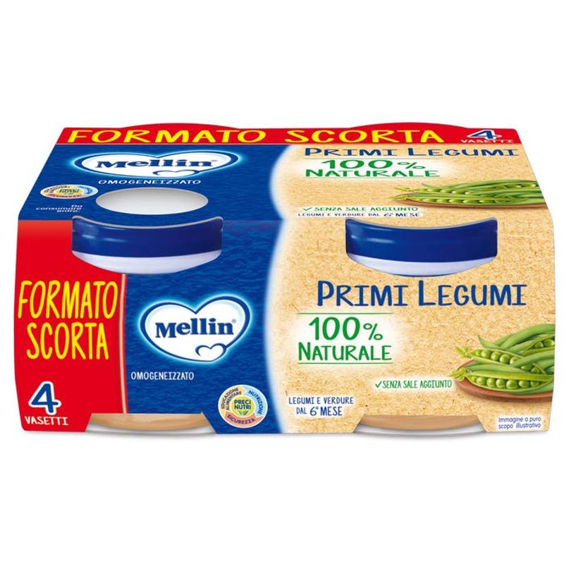 Mellin Omogeneizzato Primi Legumi 4x80g-1