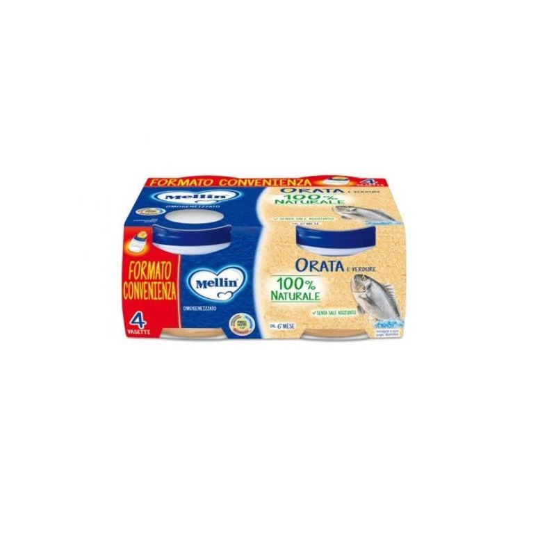 Mellin Omogeneizzato Orata/Verdure 4x80g 6MEsi+-1
