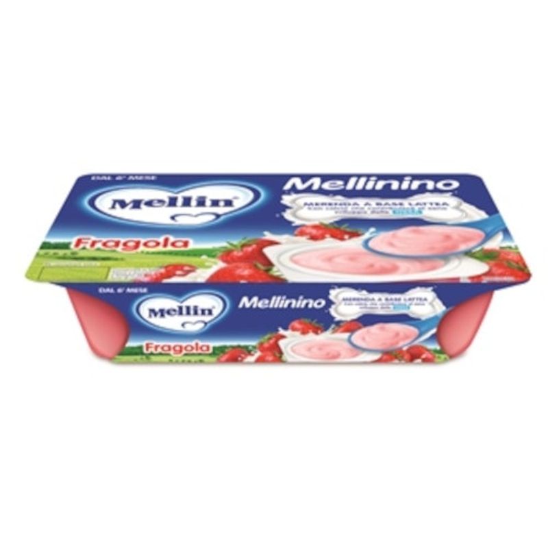 Mellin Mellinino Merenda Fragola 6x55g 6Mesi+-1