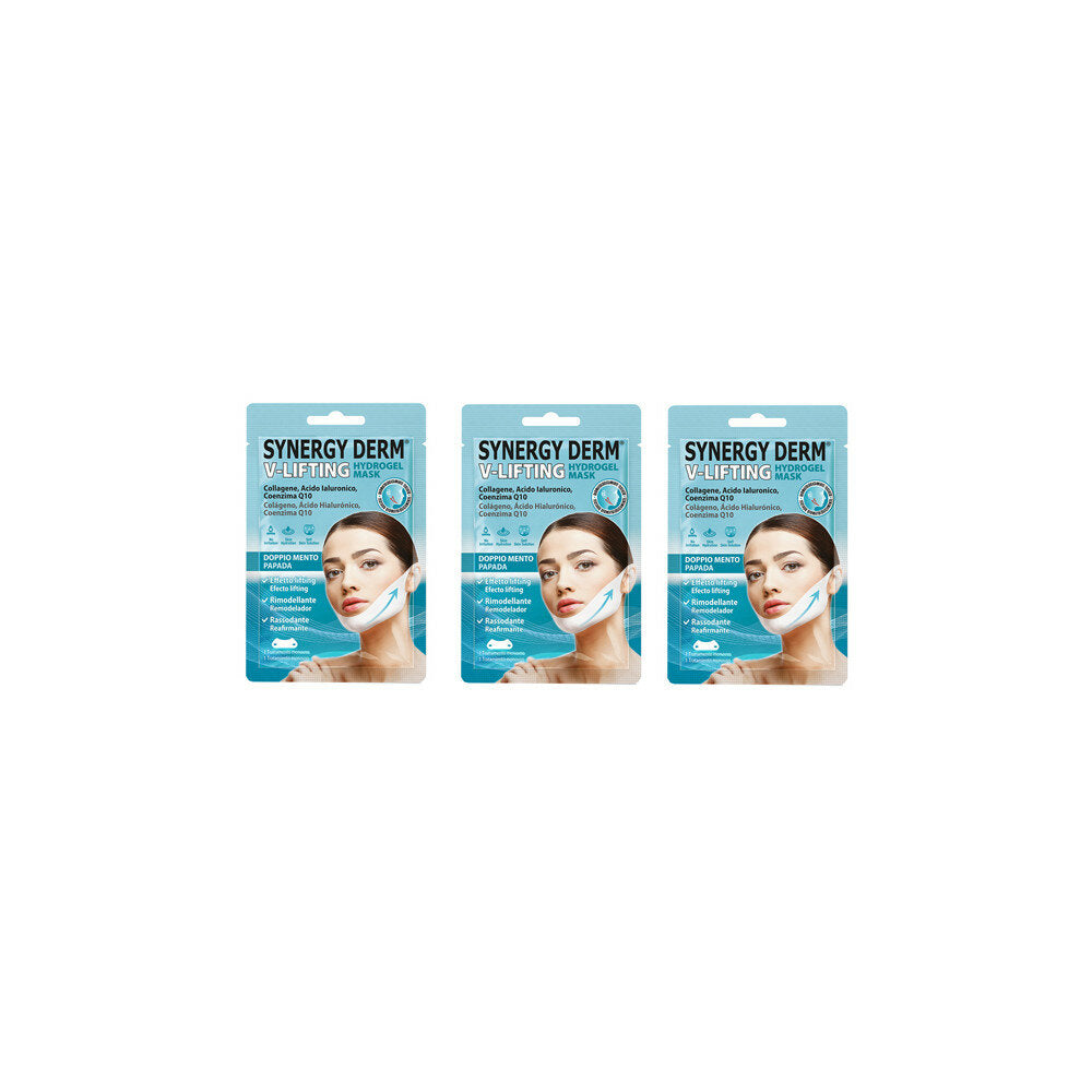 Synergy Derm Maschera Mento Hydrogel Idratante Effetto Lifting 3 Bustine Singole-2