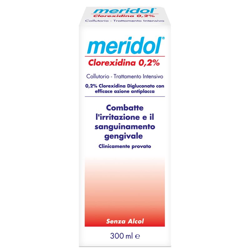 Meridol Collutorio con Clorexidina 0,2% combatte l'irritazione e il sanguinamento gengivale 300ml-1