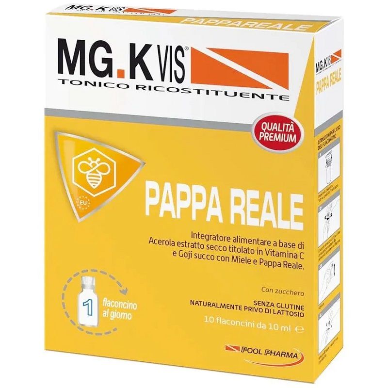 Mg K Vis Pappa Reale integratore tonico ricostituente 10 flaconcini-1