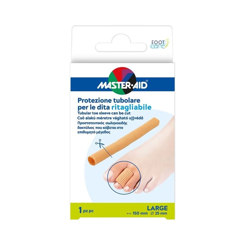 Master Aid Foot Care protezione tubolare ritagliabile per dita taglia L 1 pezzo-1